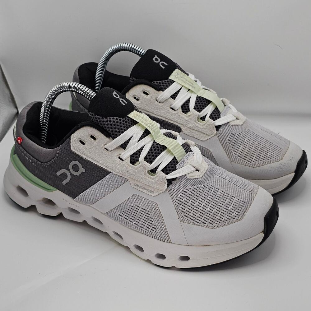 On Cloudrunner 2 Glacier Sage Mens 7.5 Running Shoes Gray Green Athleisure Gym
